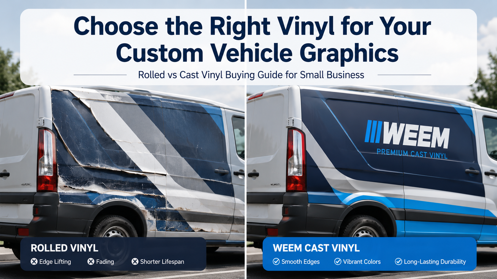 Choosing the Right Vinyl Material for Your Custom Vehicle Graphics