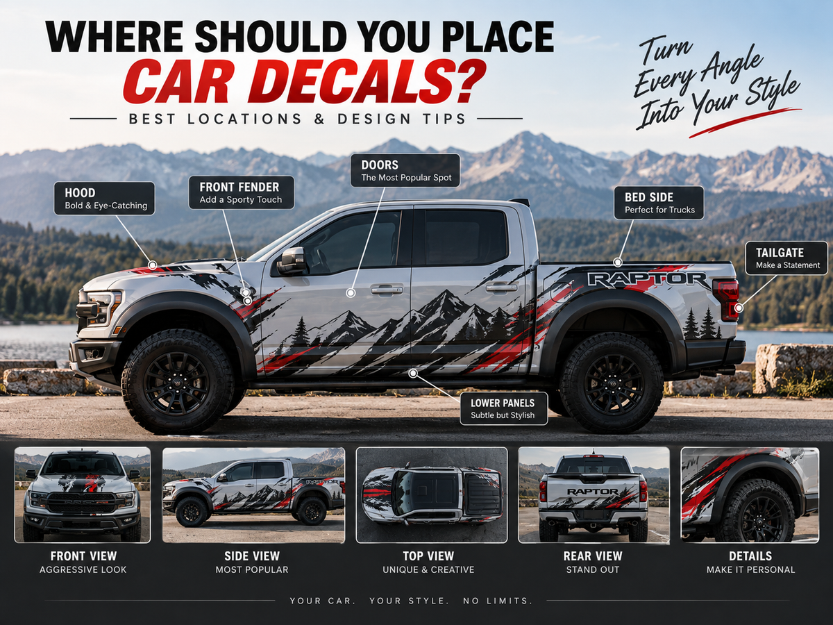 Where Should You Place Car Decals? Best Locations & Design Tips