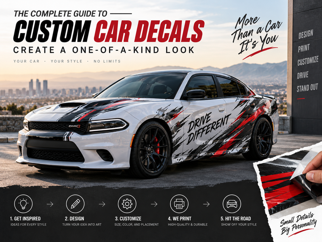 The Complete Guide to Custom Car Decals: Create a One-of-a-Kind Look