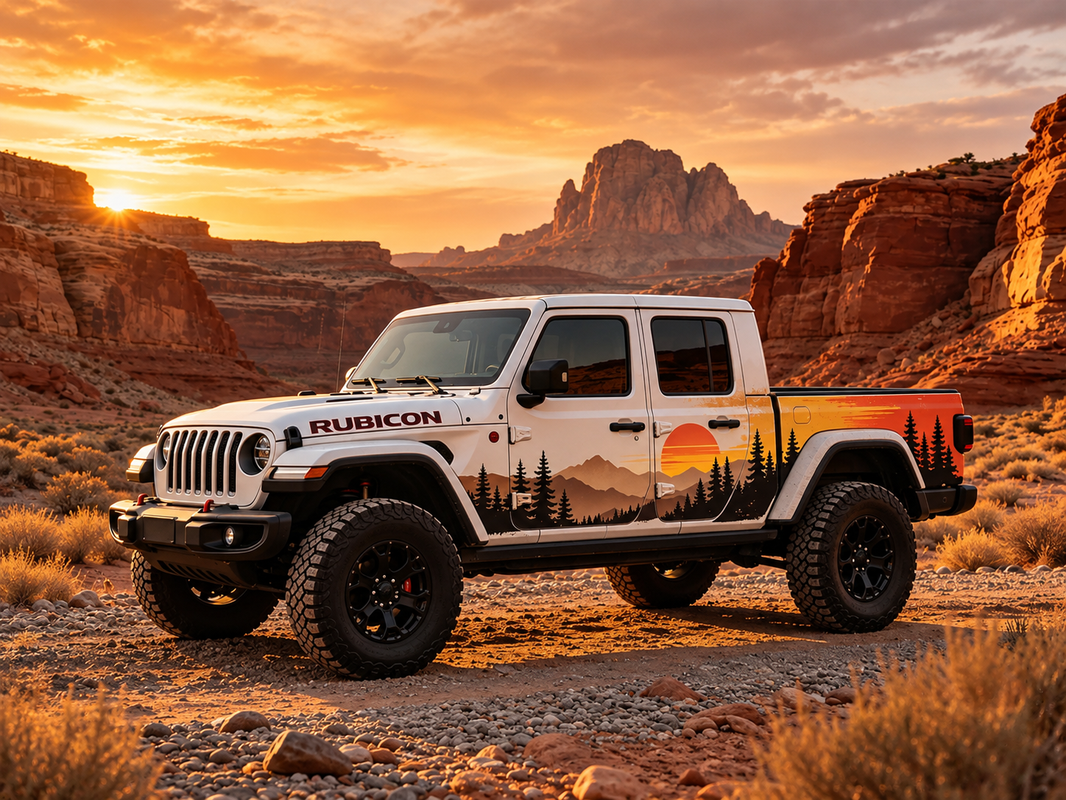 From Stock to Standout: Custom Decals for Your Jeep Gladiator
