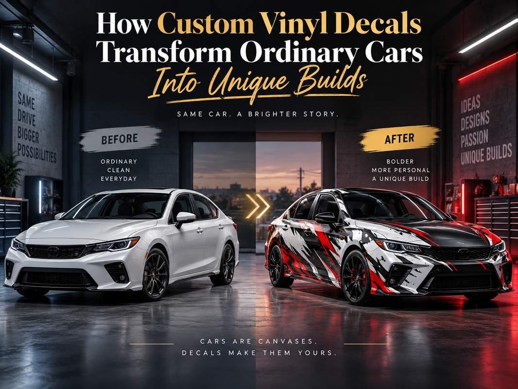 How Custom Vinyl Decals Transform Ordinary Cars Into Unique Builds