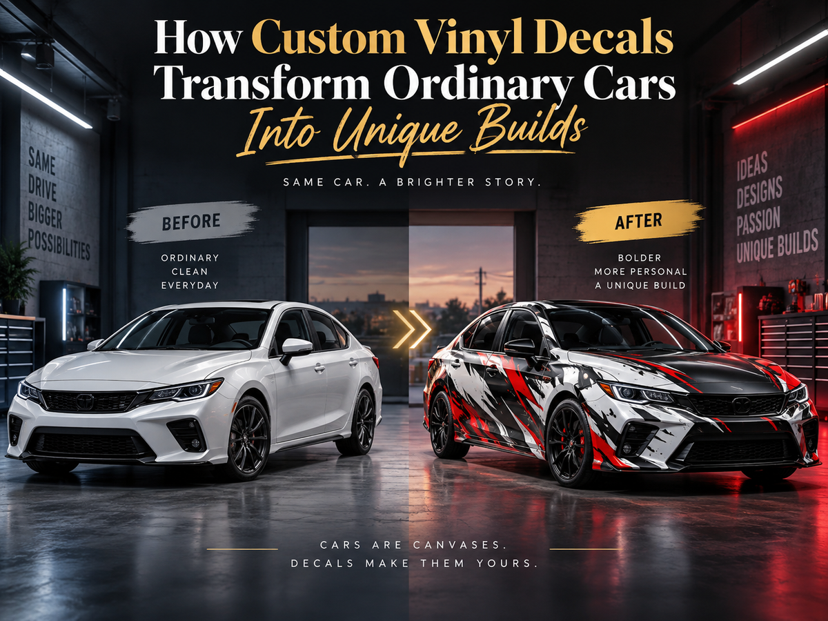 How Custom Vinyl Decals Transform Ordinary Cars Into Unique Builds