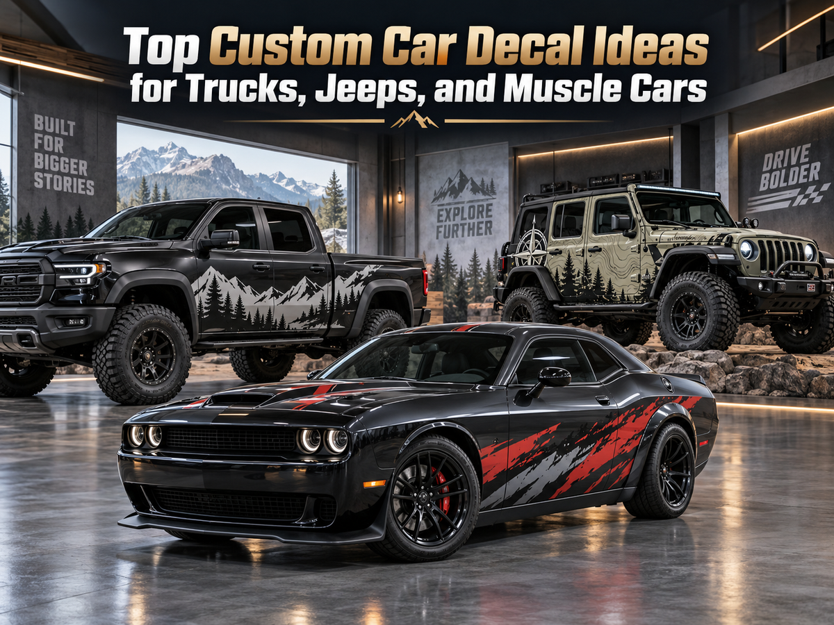 Top Custom Car Decal Ideas for Trucks, Jeeps, and Muscle Cars