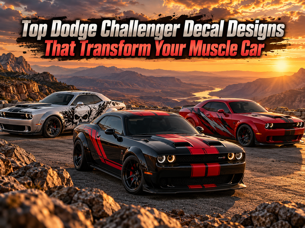 Top Dodge Challenger Decal Designs That Transform Your Muscle Car