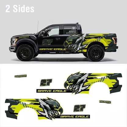 Neon Eagle Racing Truck Decal Kit | 4x4 Off-Road Performance Vinyl Wrap