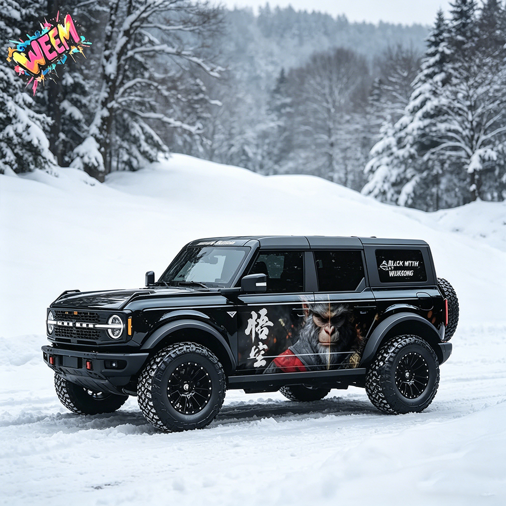 Wukong Monkey King SUV Decal | Mythical Warrior Side Vinyl Wrap