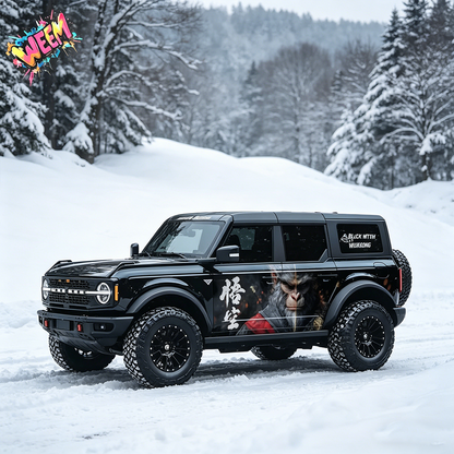 Wukong Monkey King SUV Decal | Mythical Warrior Side Vinyl Wrap
