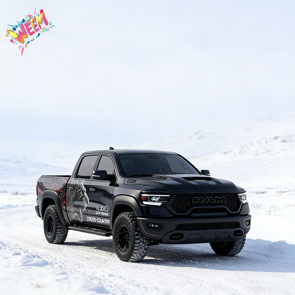 Roaring Beast Head Truck Decal | 4x4 Cross Country Off-Road Vinyl Wrap