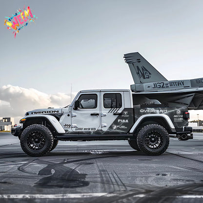 Airfield Performance Stripe Decal for Jeep Gladiator | Modern Sport Vinyl Wrap