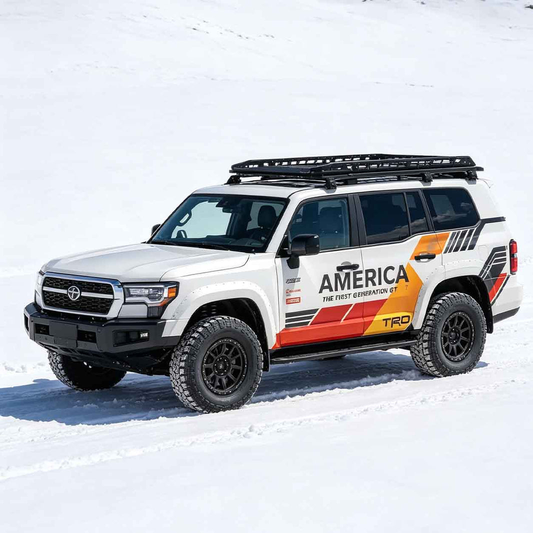 Retro Off-Road SUV Decal | TRD Style Adventure Vinyl Wrap