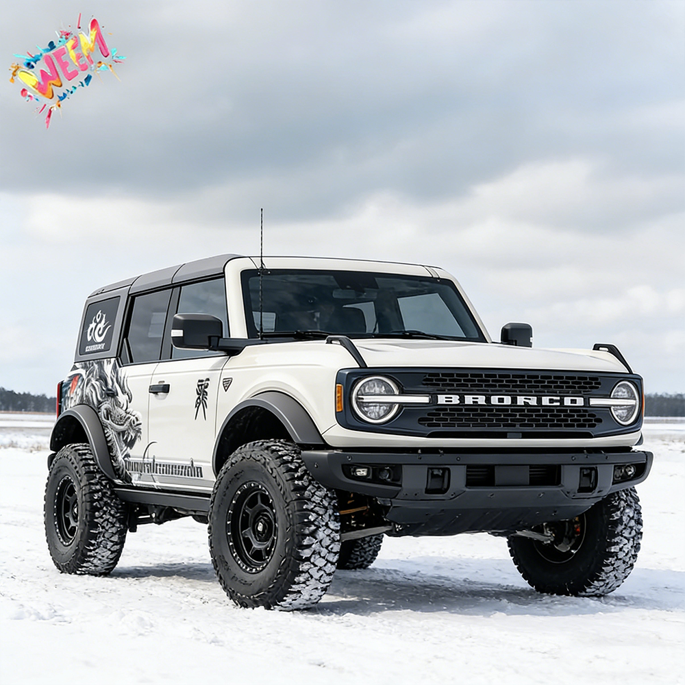 Chinese Dragon SUV Decal for Bronco | Oriental Dragon Side Graphic Wrap