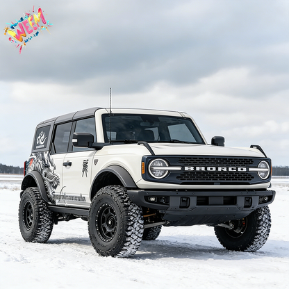 Chinese Dragon SUV Decal for Bronco | Oriental Dragon Side Graphic Wrap
