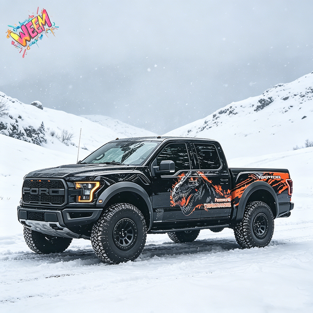 Tyrannosaurus Rex Truck Decal Kit | Raptor Style Off-Road Vinyl Wrap