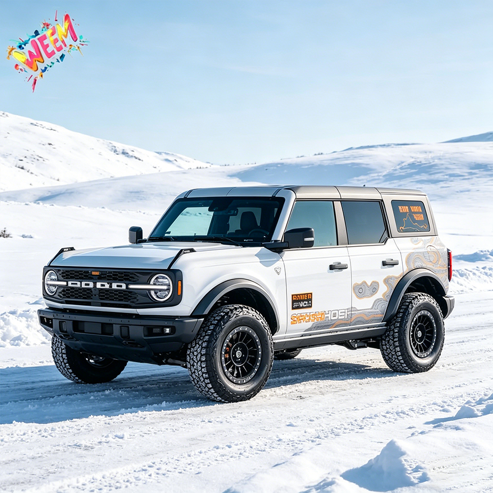 Topographic Map SUV Decal | Minimal Contour Side Graphic Kit