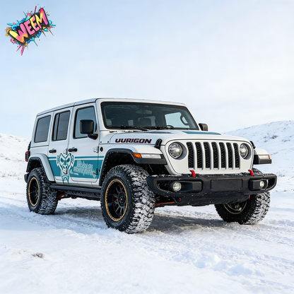 Monkey Stripe SUV Decal for Wrangler | Minimal Animal Side Graphic Wrap