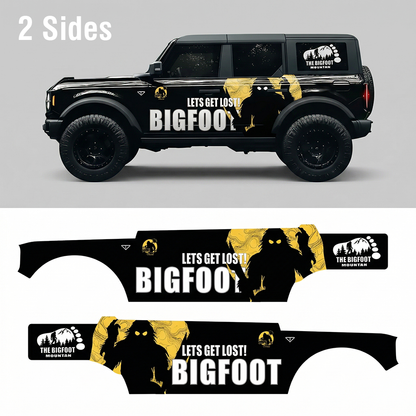 Bigfoot Forest Car Decal for Ford Bronco | Myth Creature Vinyl Wrap
