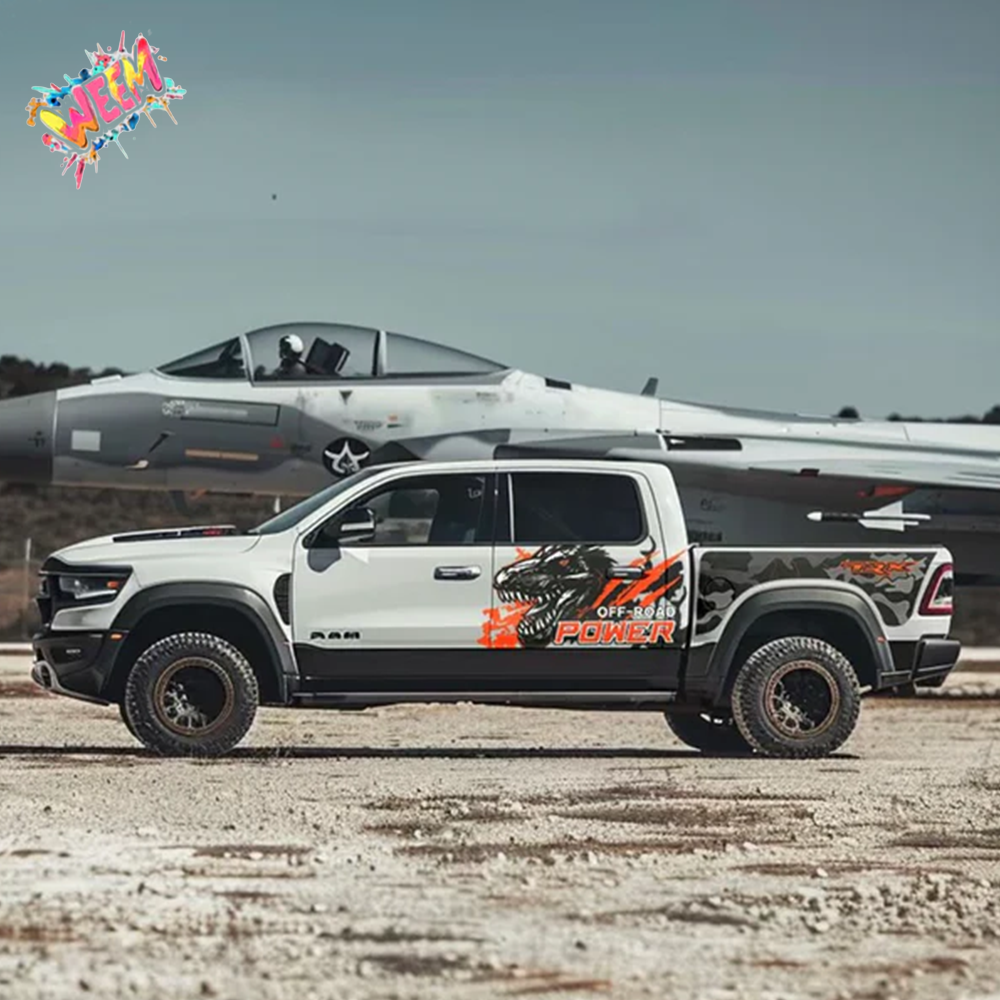 Dino Power Camo Truck Decal Kit | Off-Road Performance Vinyl Wrap