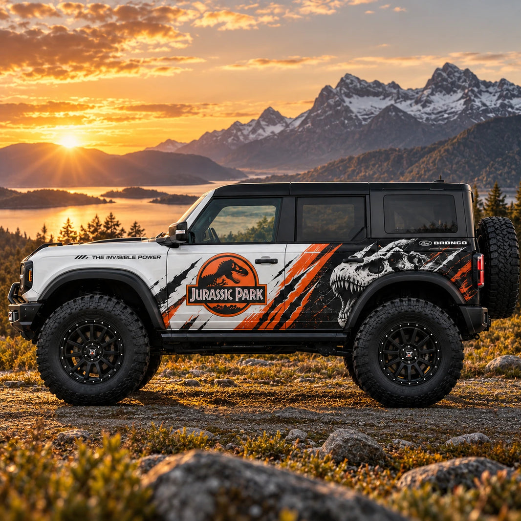 Claw Stripe Car Decal for Ford Bronco | Retro Scratch Vinyl Wrap