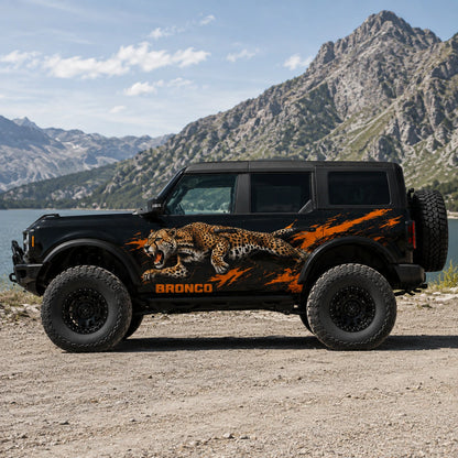 Leopard Streak SUV Decal | Dynamic Animal Side Graphic Kit