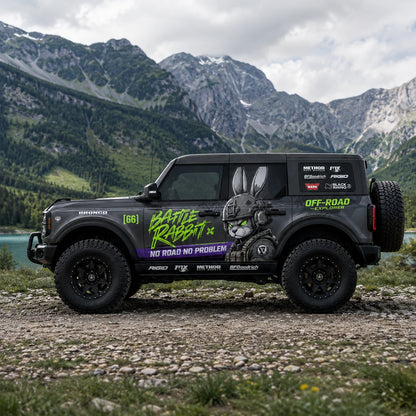 Neon Rabbit SUV Decal | Street Racing Style Side Graphic