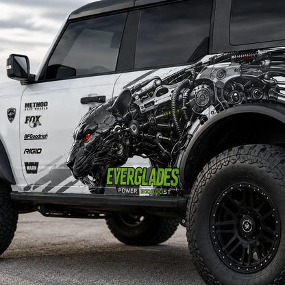 Cyber Panther SUV Decal | Futuristic Mech Animal Side Graphic Kit
