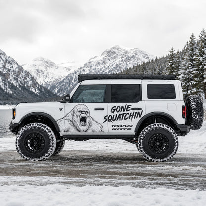 Arctic Wolf SUV Decal Wrap for Jeep Wrangler | Roaring Predator Off-Road Side Graphics
