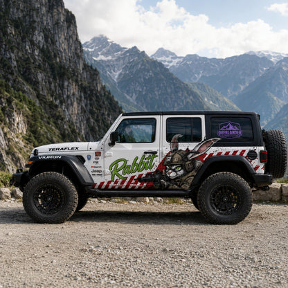 Tactical Rabbit SUV Decal | Off-Road Bunny Head Side Graphic