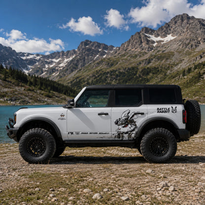 Tactical Rabbit Car Decal for Ford Bronco | Combat Bunny Off-Road Vinyl Wrap