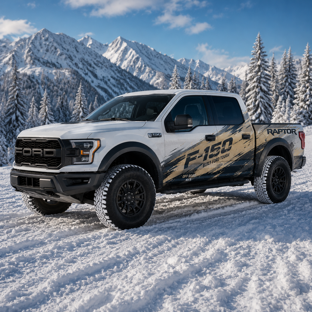 Desert Dust Truck Decal for Ford F-150 | Off-Road Racing Side Vinyl Wrap