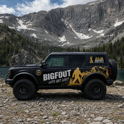 Bigfoot Forest Car Decal for Ford Bronco | Myth Creature Vinyl Wrap