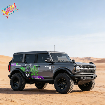 Neon Rabbit SUV Decal | Street Racing Style Side Graphic