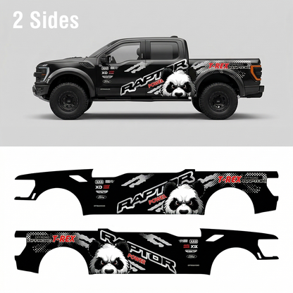 Snow Wolf Car Decal for Ford Raptor | Winter Animal Vinyl Wrap