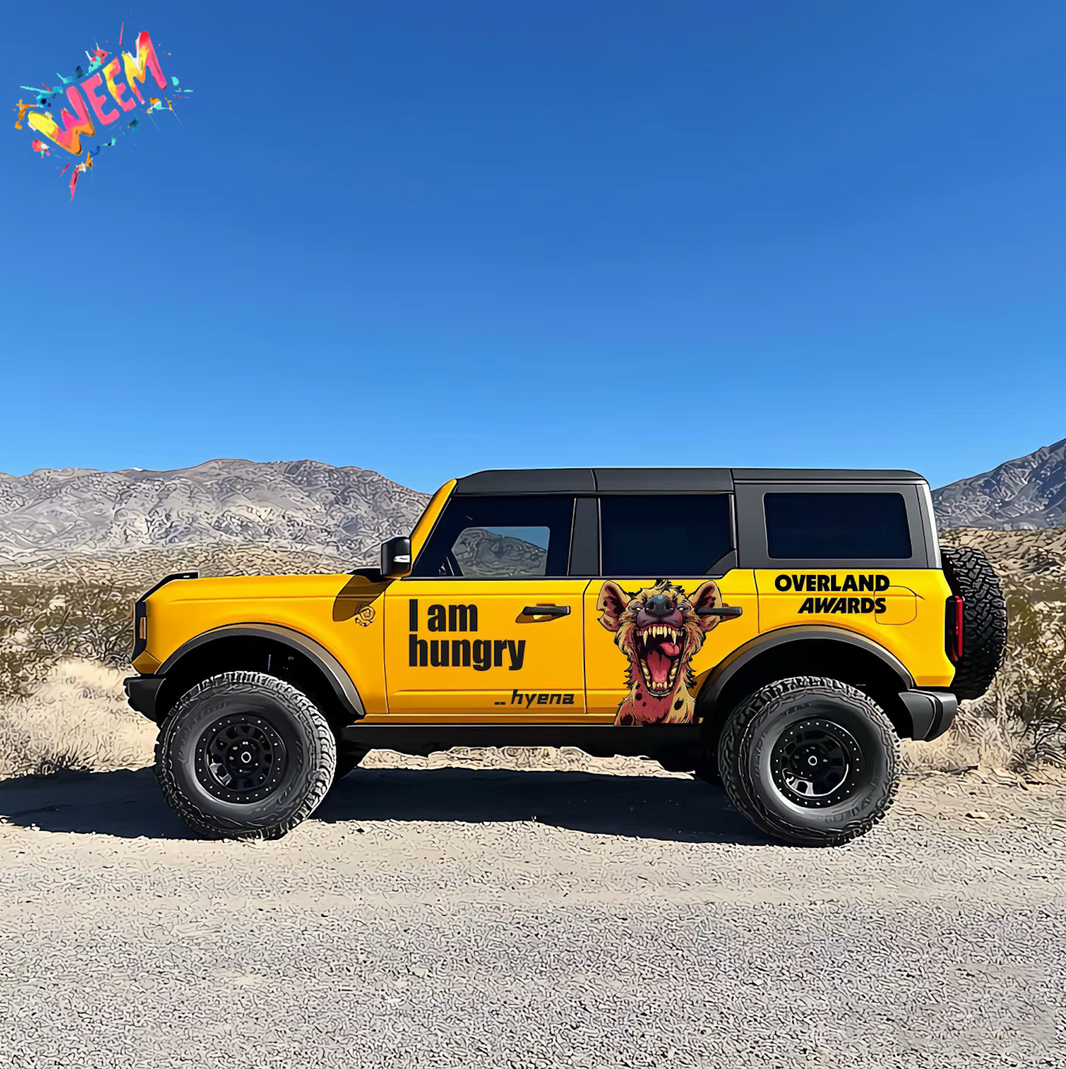 Hyena Off-Road SUV Decal | Aggressive Animal Side Graphic Kit