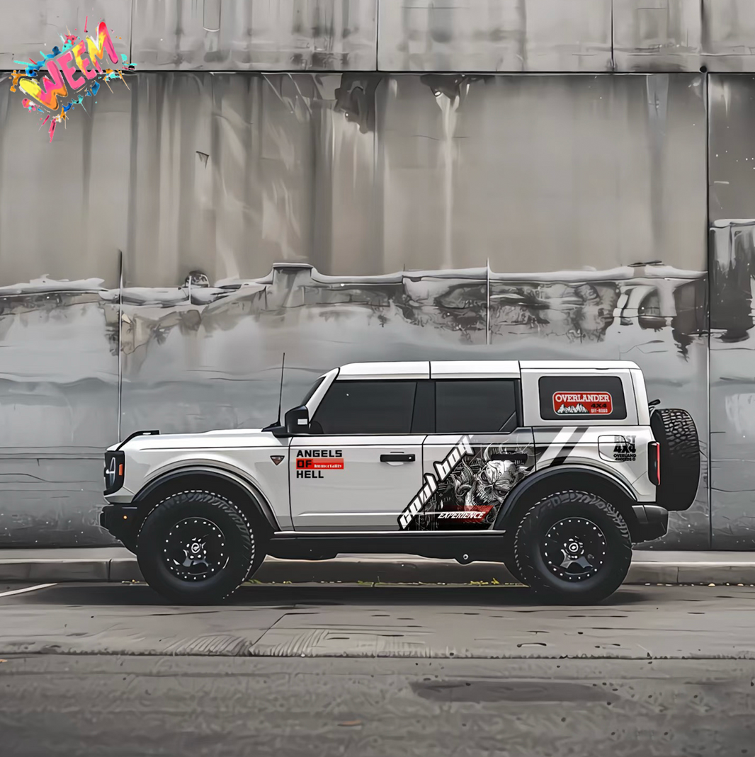 Angels of Hell Skull SUV Decal | Off-Road Side Graphic Kit