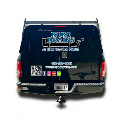 Drain Cleaning Truck Decal Kit | Plumbing Service Pickup Wrap