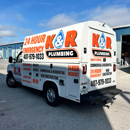 Emergency Plumbing Service Van Wrap | Bold Business Logo Vinyl Decal