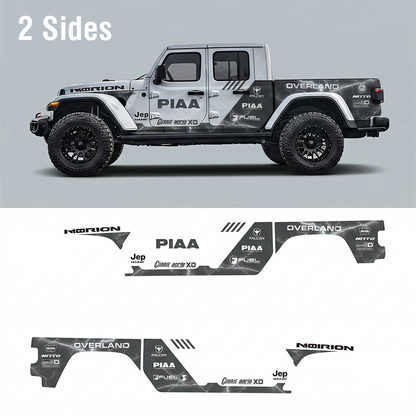 Airfield Performance Stripe Decal for Jeep Gladiator | Modern Sport Vinyl Wrap