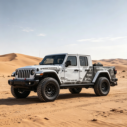 Airfield Performance Stripe Decal for Jeep Gladiator | Modern Sport Vinyl Wrap