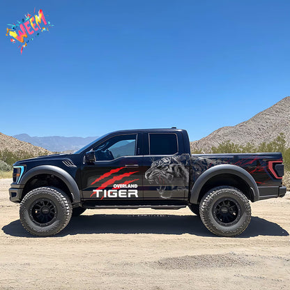 Tiger Beast Car Decal for Ford Raptor | Animal Graphic Vinyl Wrap