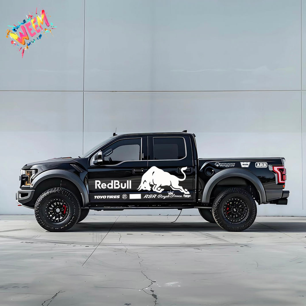 Bull Racing Car Decal for Ford Raptor | Sport Performance Vinyl Wrap