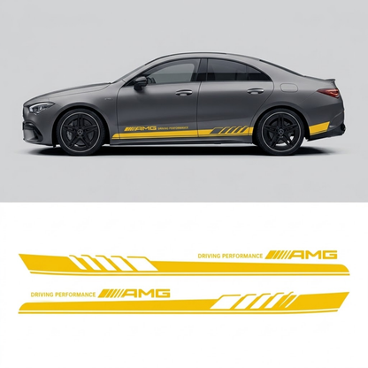 AMG Style Side Stripe Decal for Luxury Sedan | Performance Vinyl Graphics