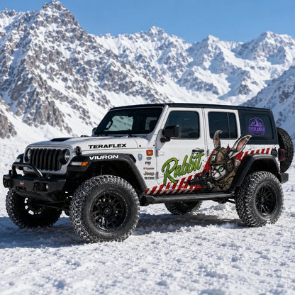 Tactical Rabbit SUV Decal | Off-Road Bunny Head Side Graphic