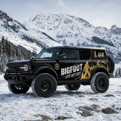 Bigfoot Forest Car Decal for Ford Bronco | Myth Creature Vinyl Wrap