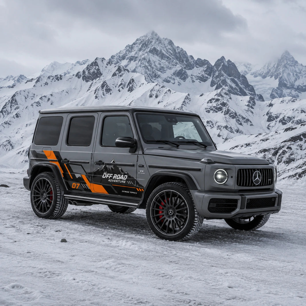 Z-Line Racing SUV Decal | Angular Stripe Off-Road Side Vinyl Wrap for Jeep & Bronco
