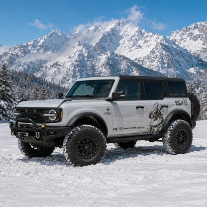 Tactical Rabbit Car Decal for Ford Bronco | Combat Bunny Off-Road Vinyl Wrap