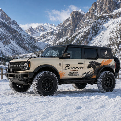 Wild Horse SUV Decal | Running Stallion Side Wrap Graphic