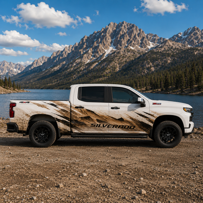 Desert Terrain Truck Decal | Rugged Off-Road Vinyl Wrap