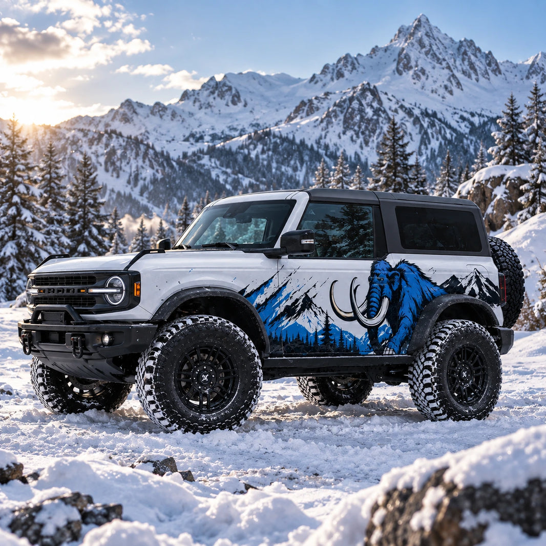 Blue Elephant Off-Road SUV Decal | Bold Side Graphic Kit