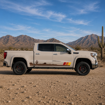 Desert Horizon Truck Decal for GMC Sierra 1500 | Southwest Landscape Side Vinyl Wrap