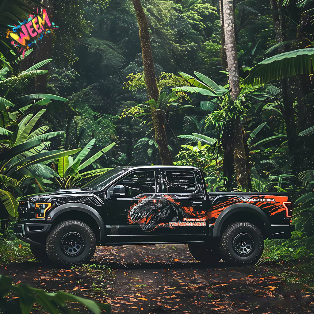 Tyrannosaurus Rex Truck Decal Kit | Raptor Style Off-Road Vinyl Wrap